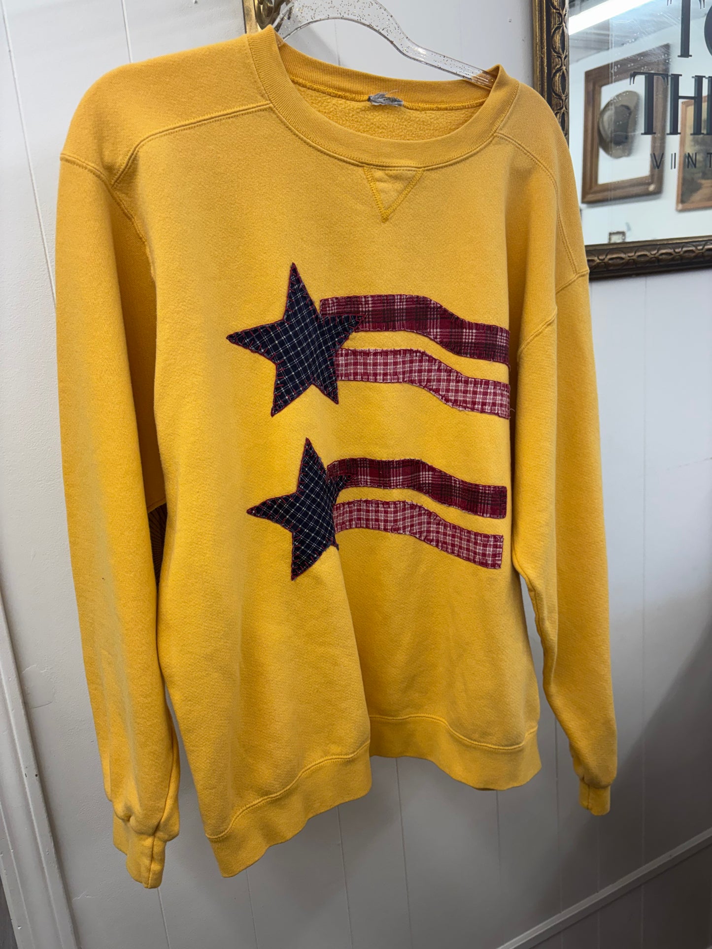 Yellow Americana Sweatshirt
