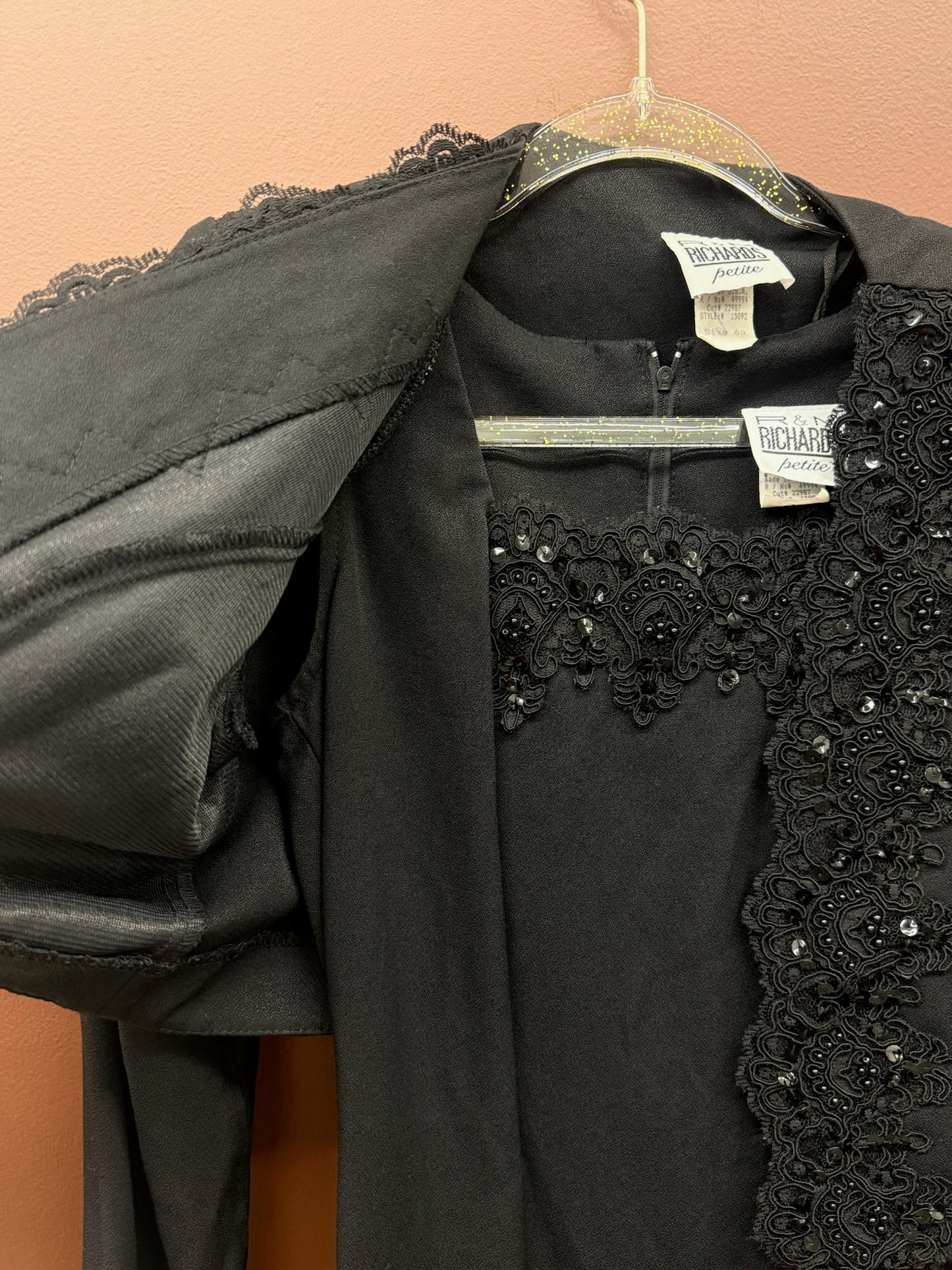 Black Cocktail Dress / Matching Bolero Jacket