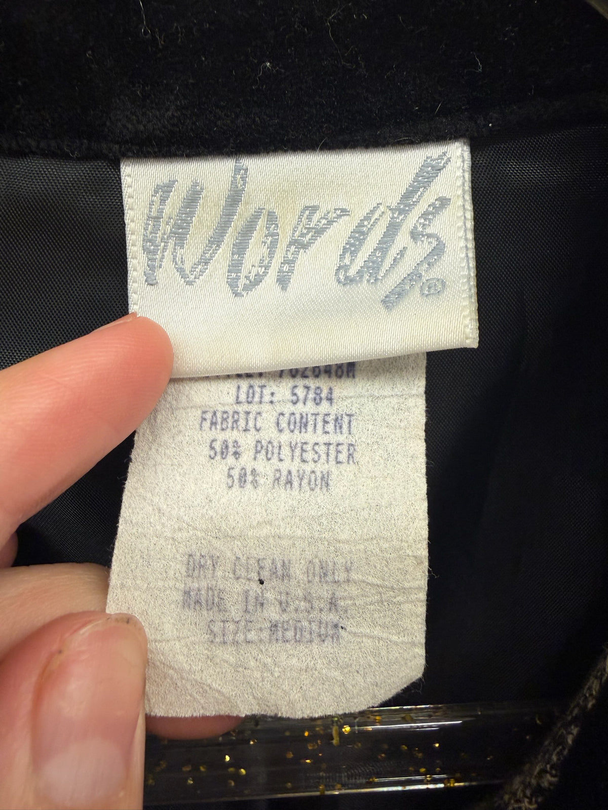 90’s Grey Short Jacket with Velvet Collar