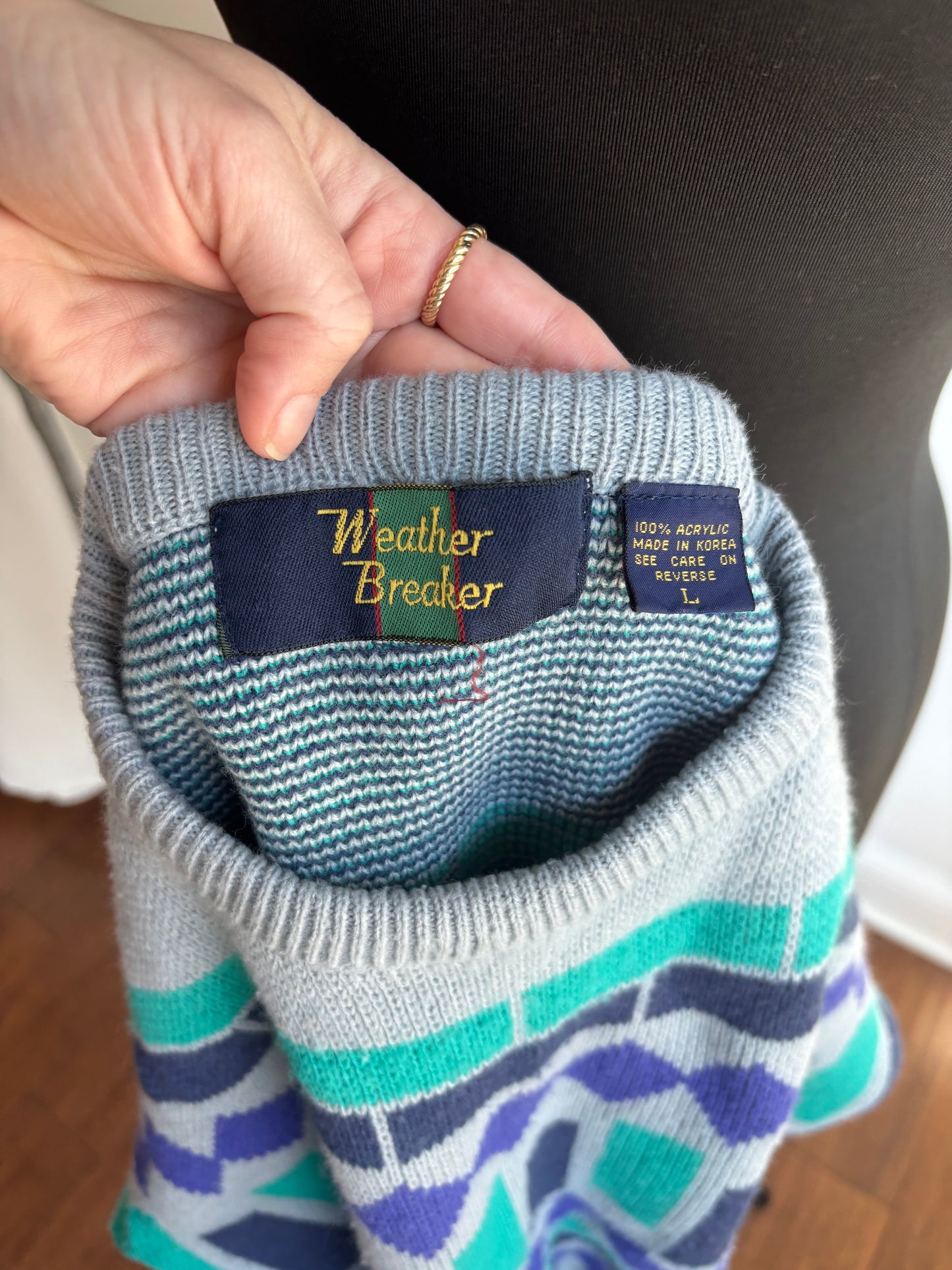 80’s Color-block Sweater