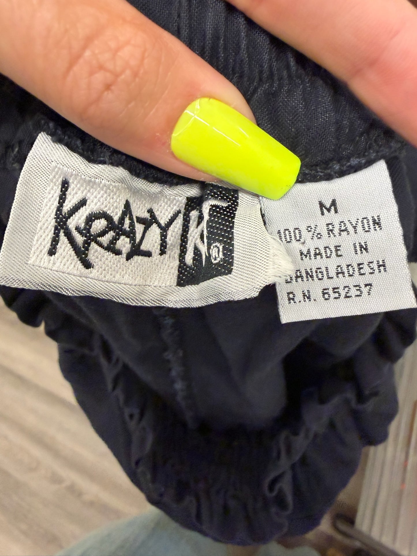 Black Krazy Shorts