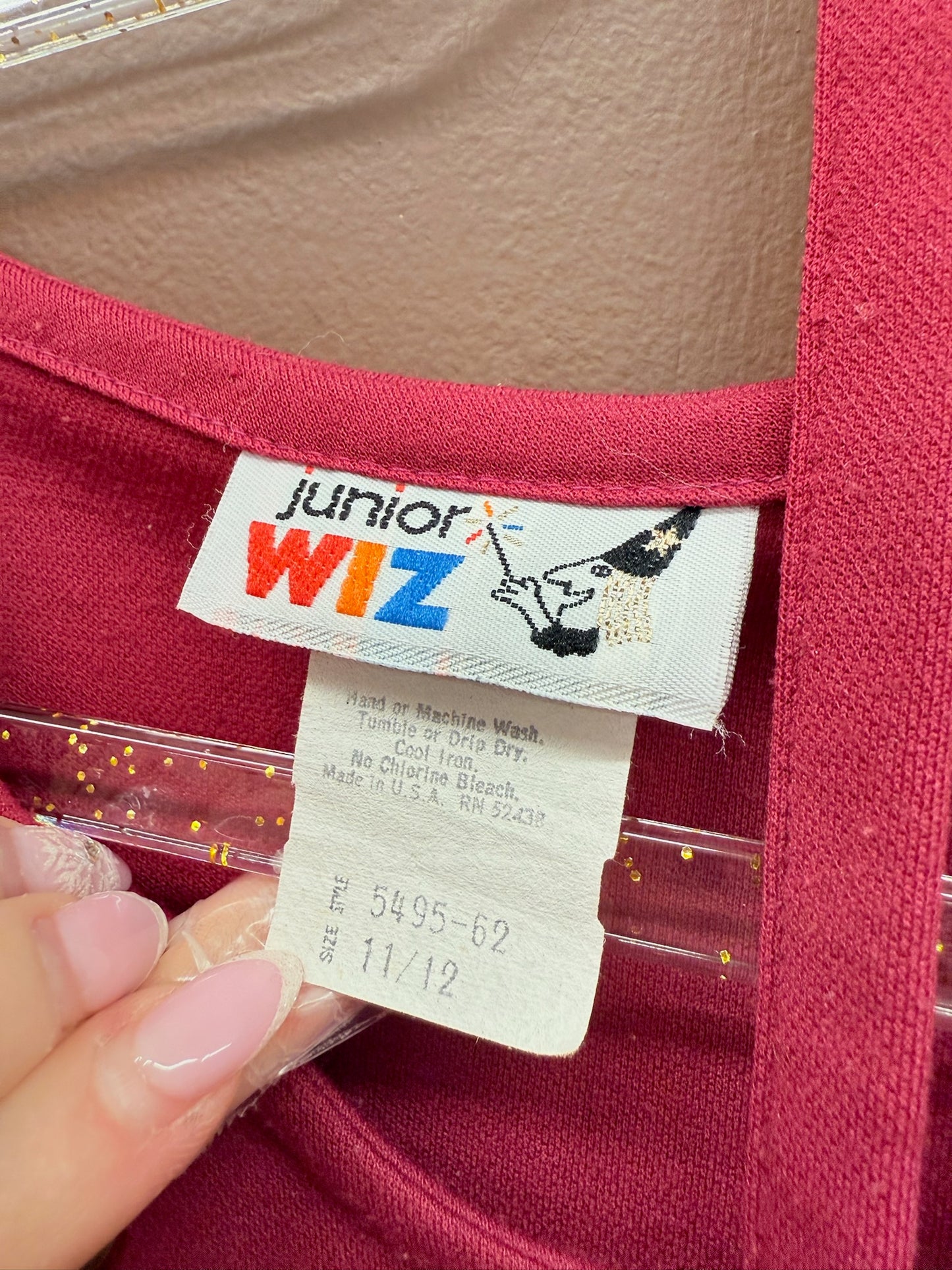 Magenta Ruffle Dress with Tie