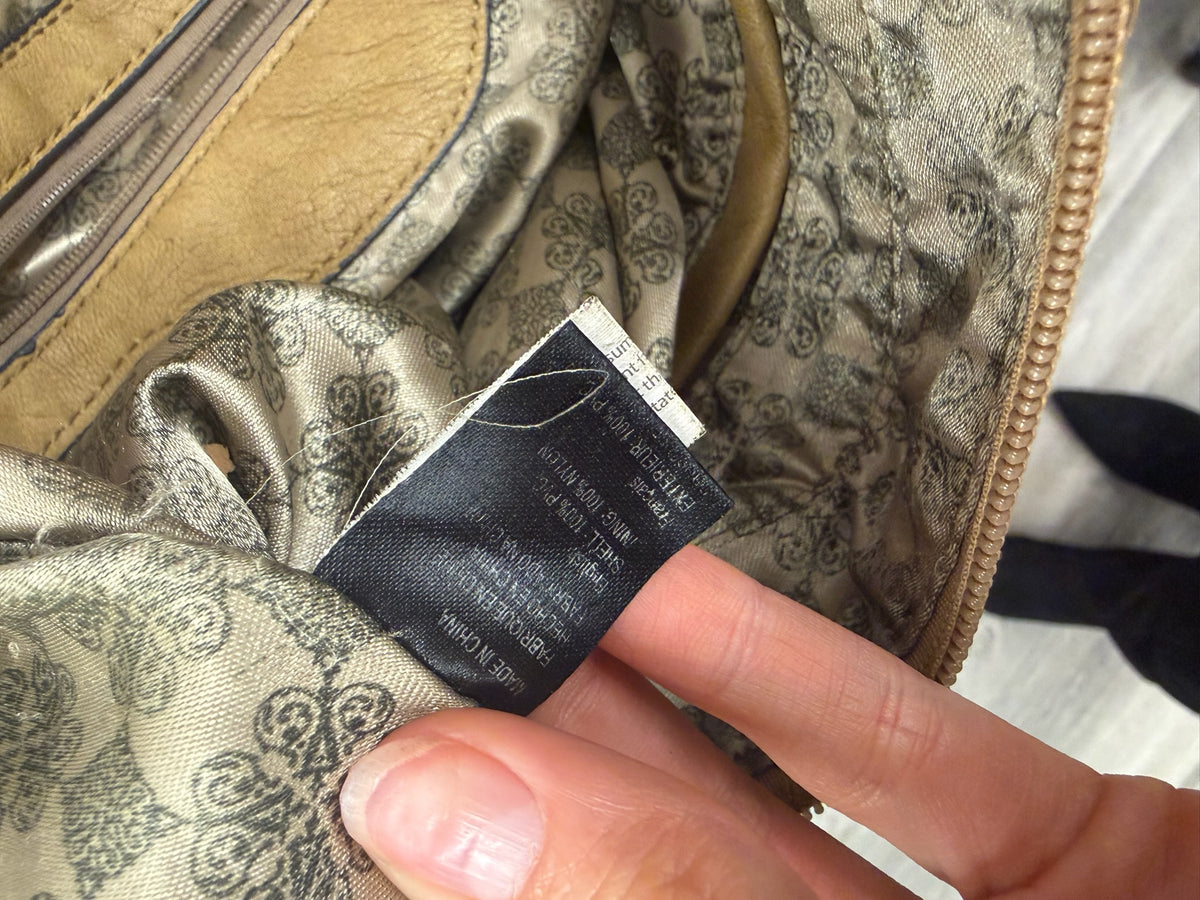 Tan Stitched Crossbody