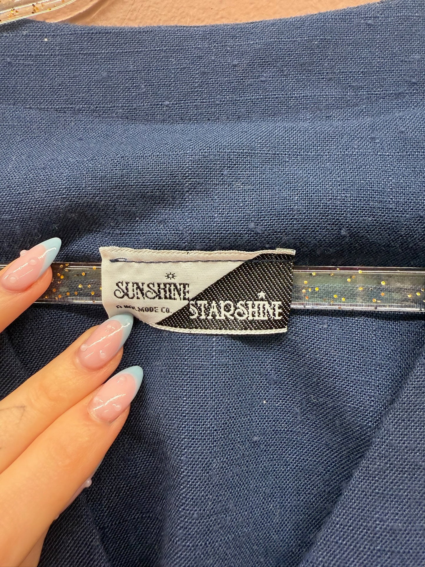 Cap Sleeve Navy Dress