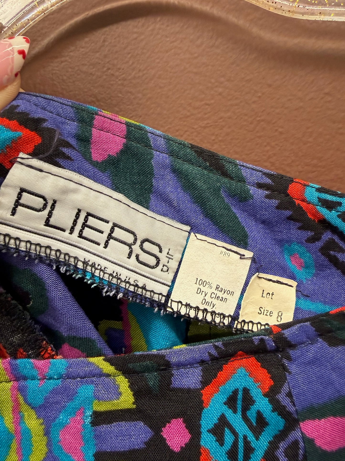 80’s Neon Print Skirt