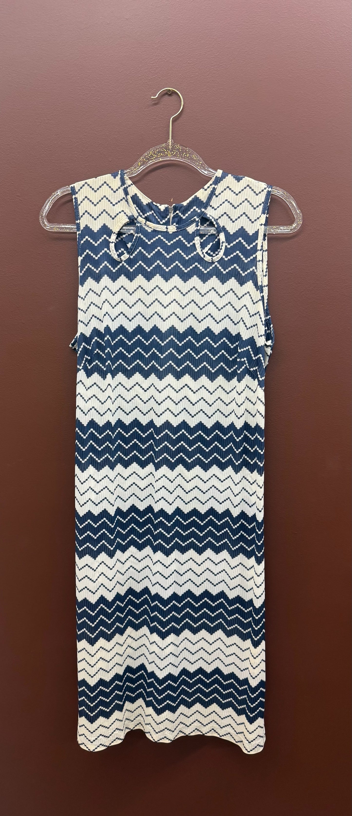 Vintage Chevron Shift Dress