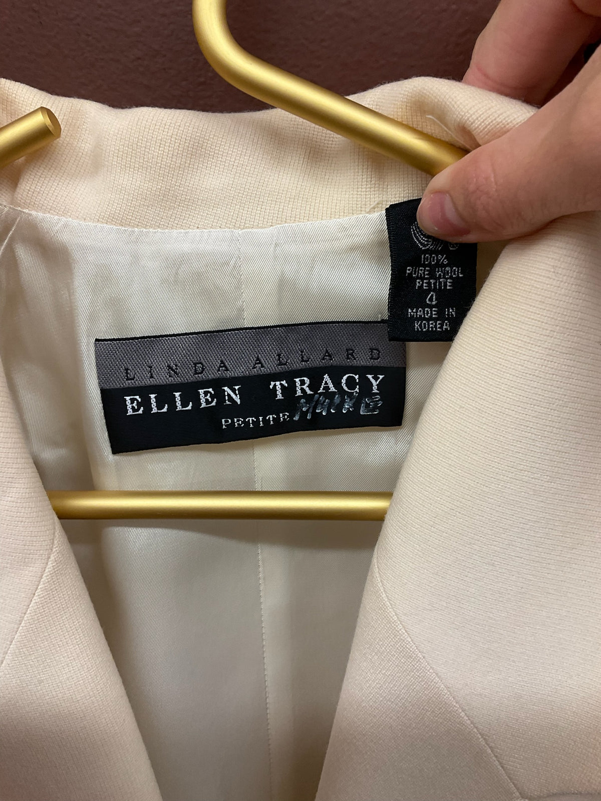 Vintage Ellen Tracy Ivory Blazer