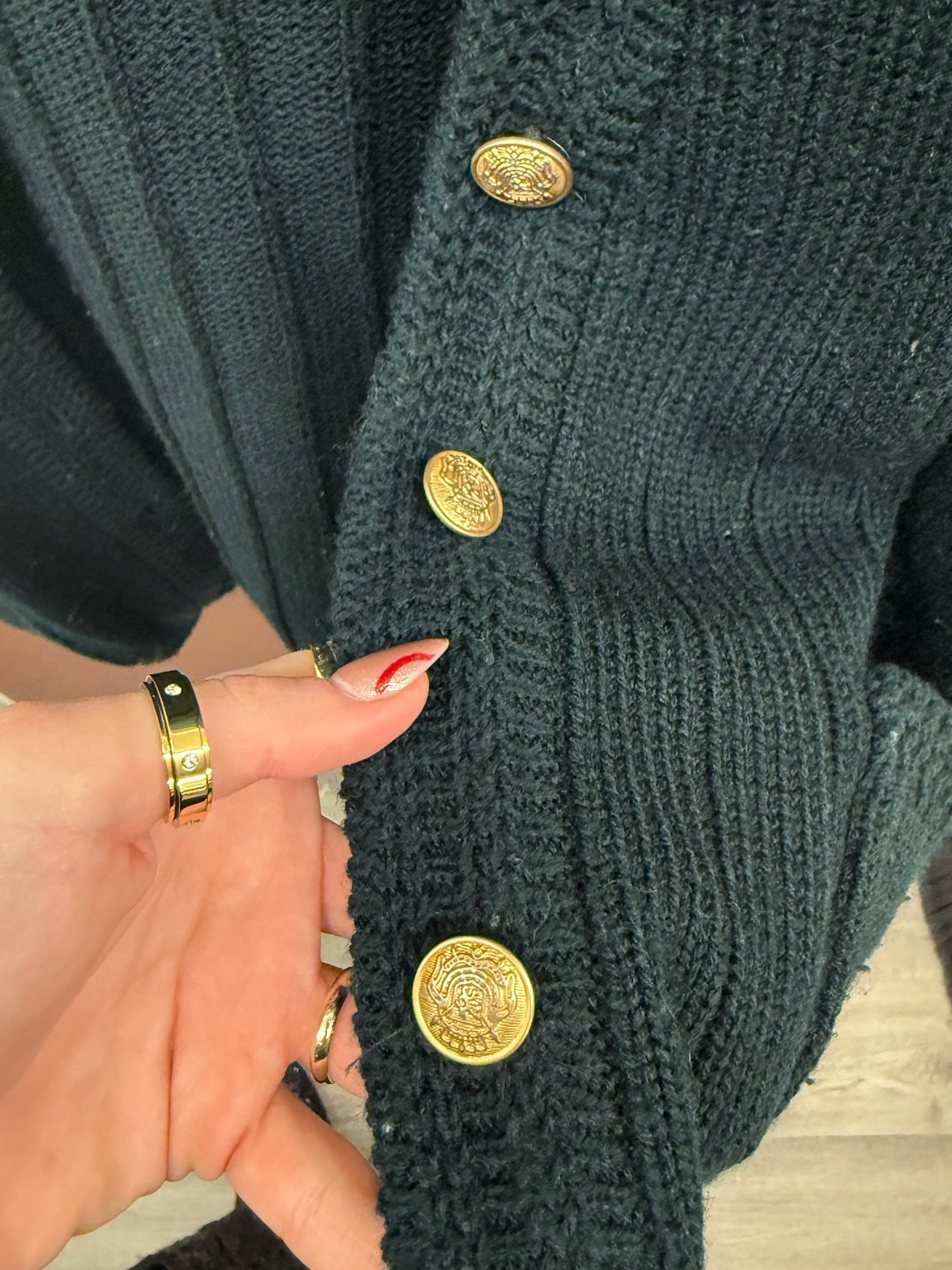 Hunter Green Cardigan