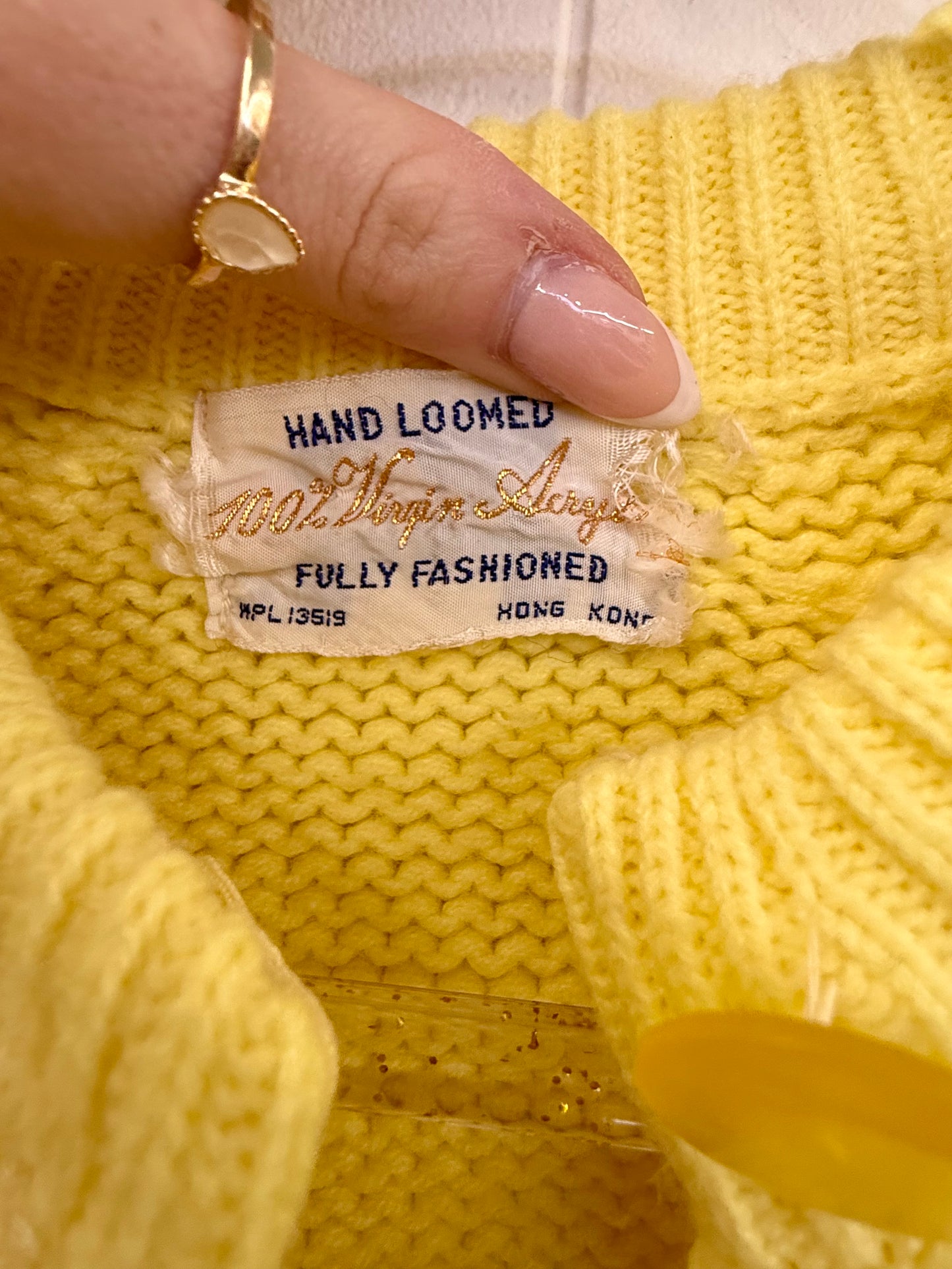 1970s Yellow Cardigan