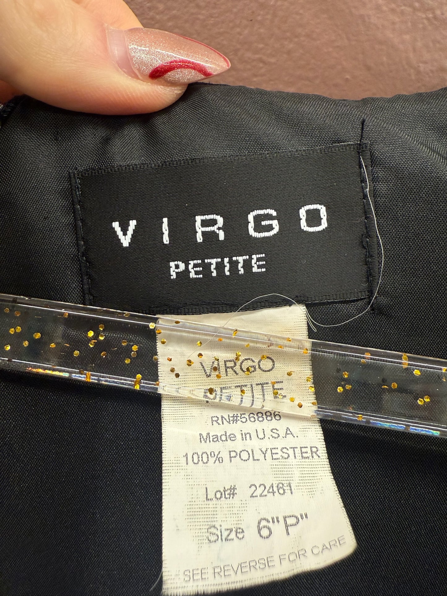 Black 80s Cap Sleeve Dress