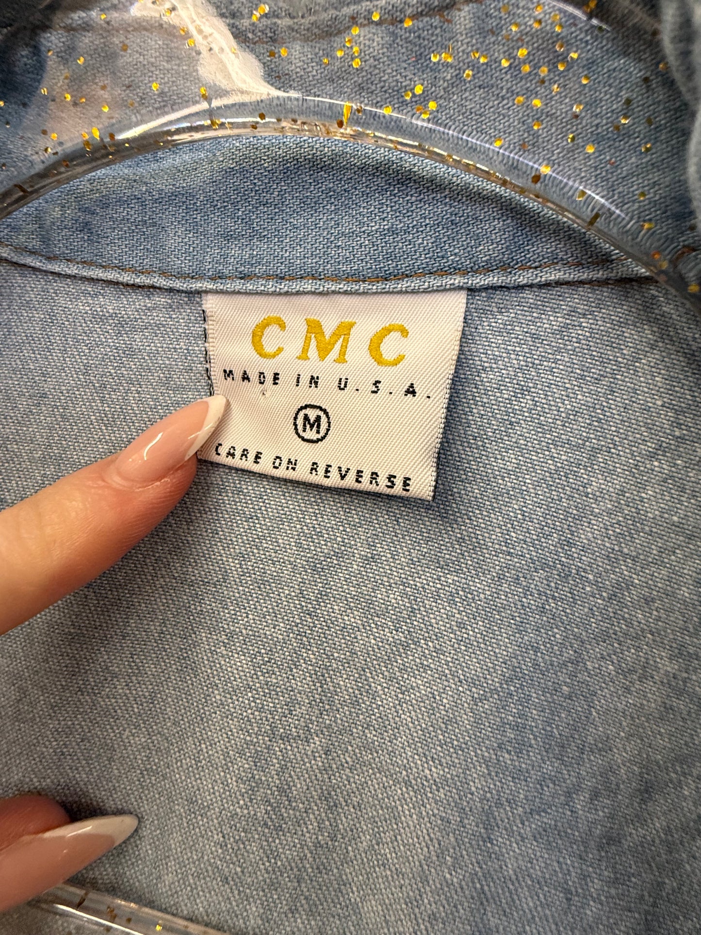 Short Sleeve Chambray Button Up