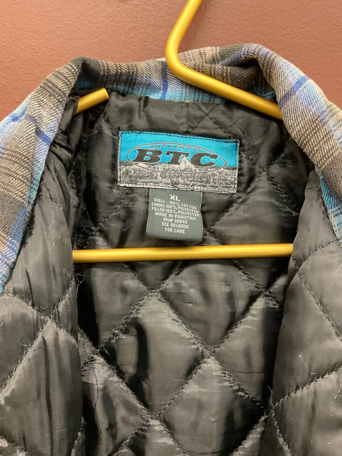 Insulated Black & Blue Flannel