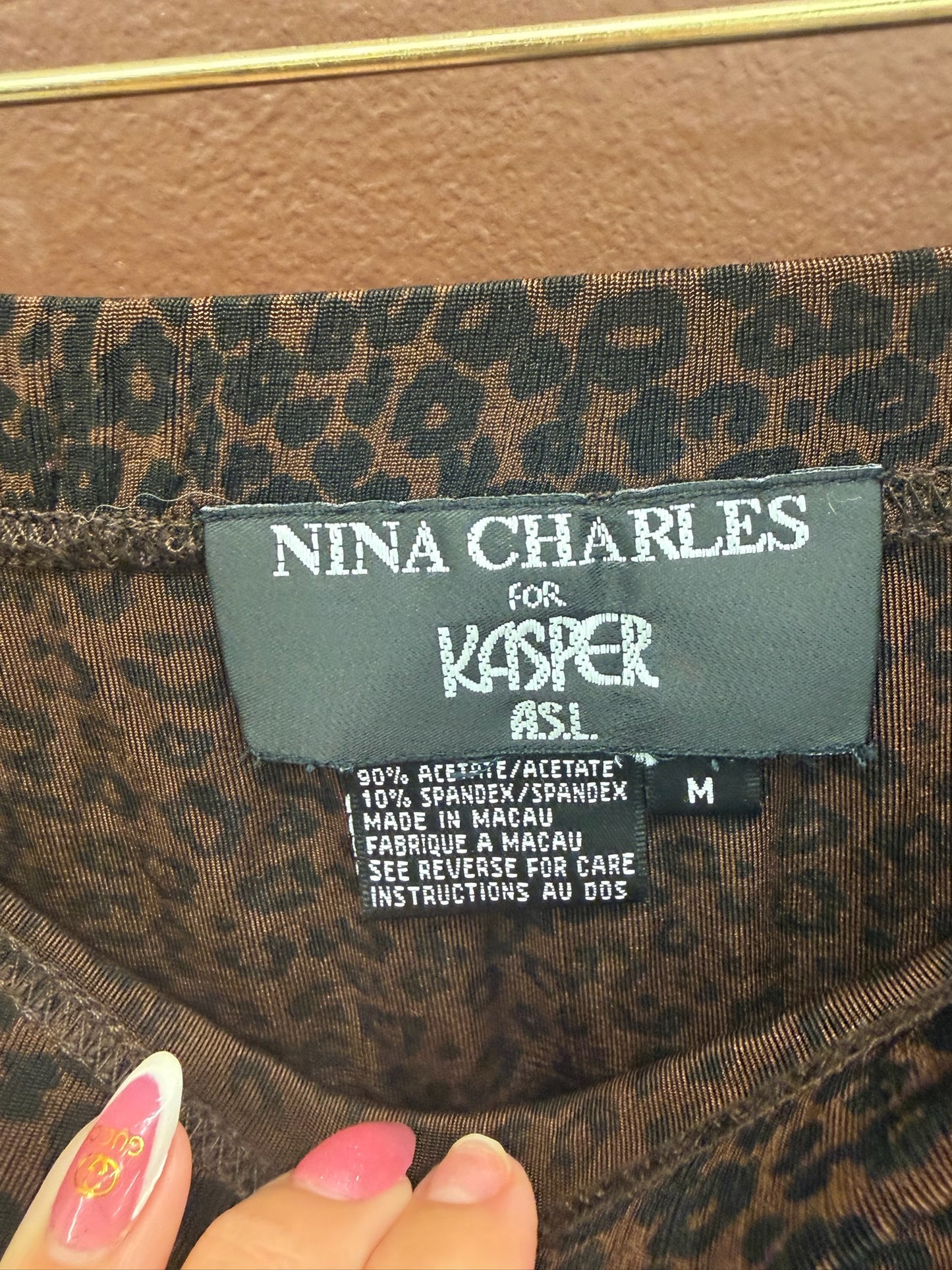 90’s Leopard Midi Skirt