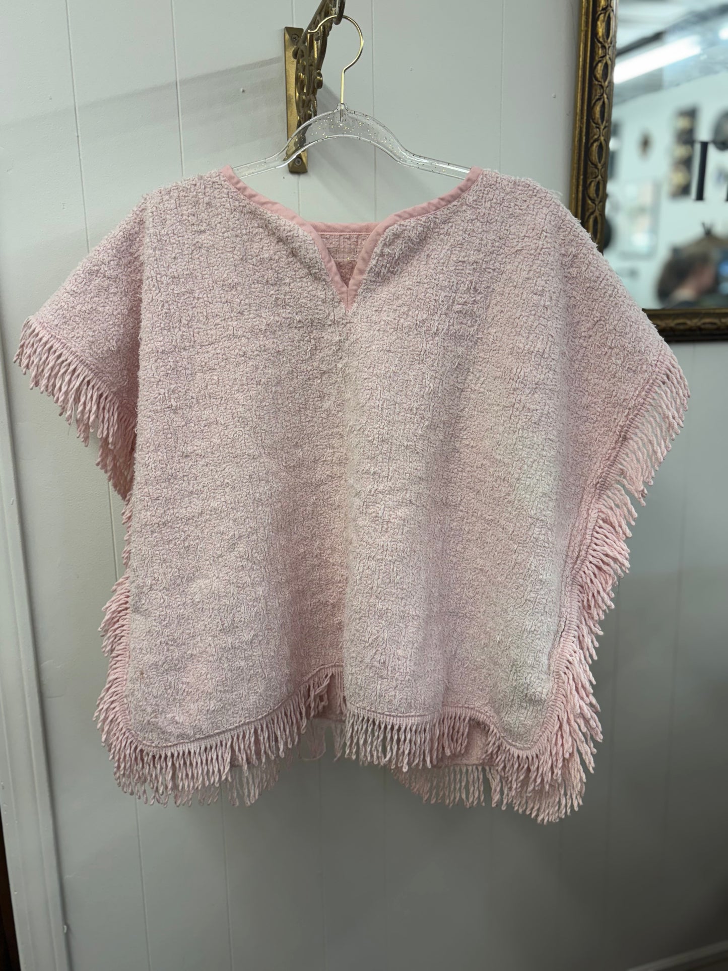 Handmade Pink Poncho