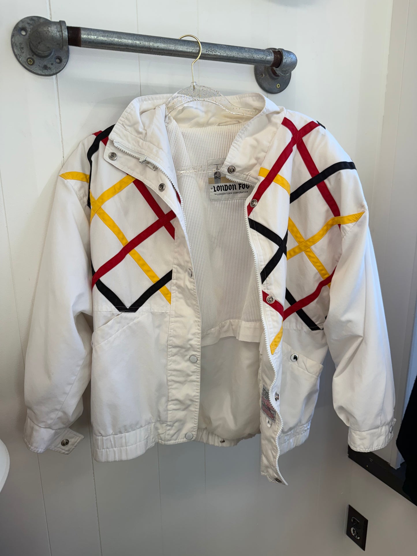 White Striped Track Jacket