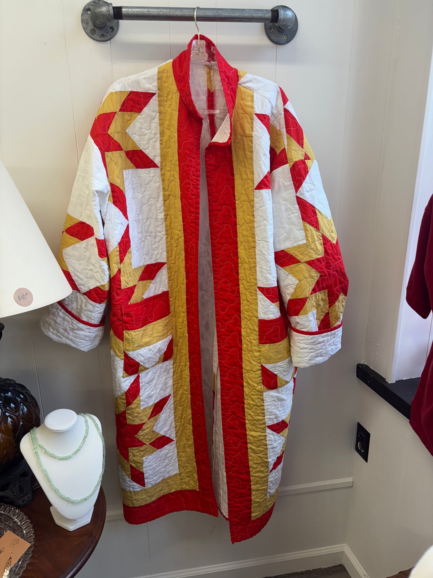 Lone Star Quilt Trench Coat