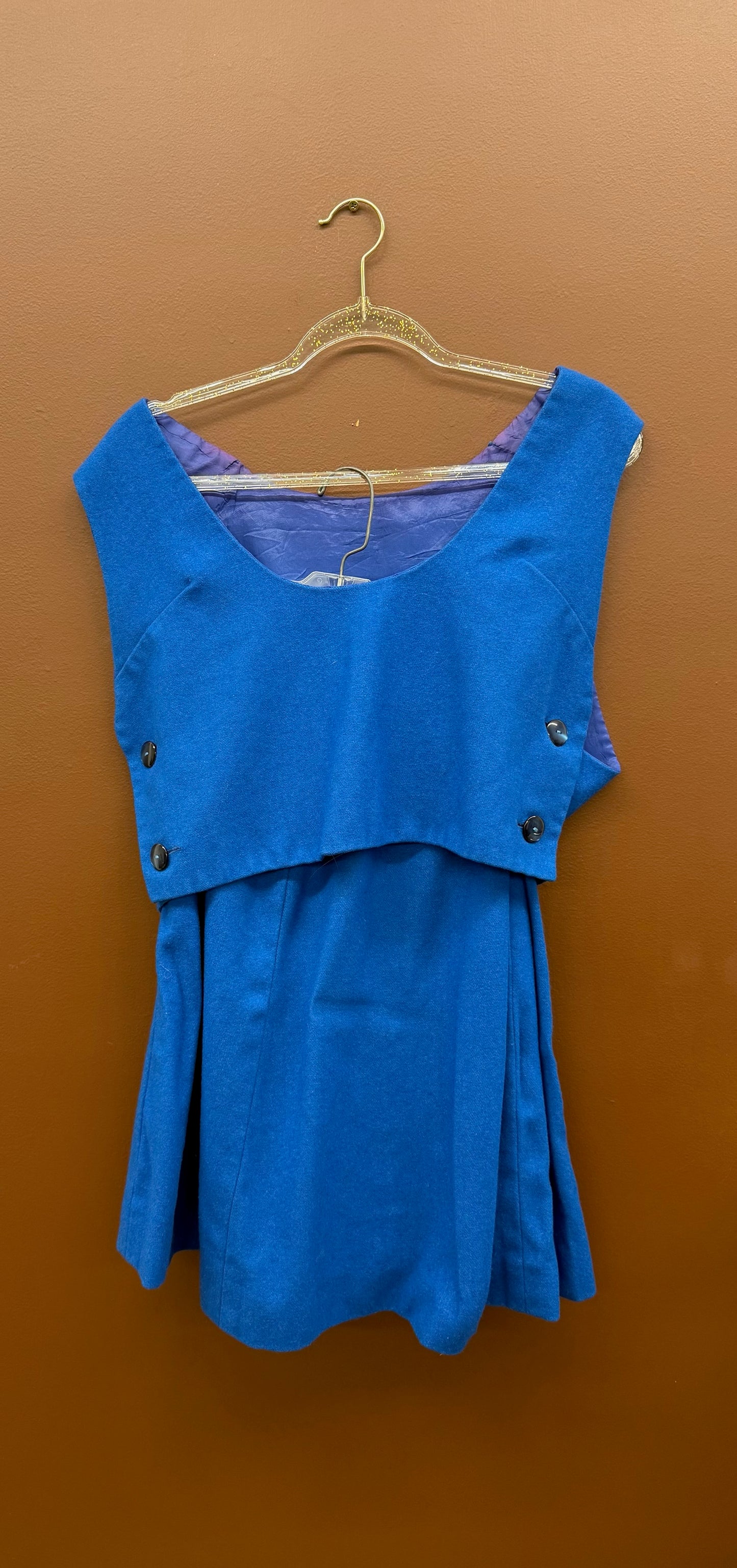 Cobalt Blue Vest & Skirt Set