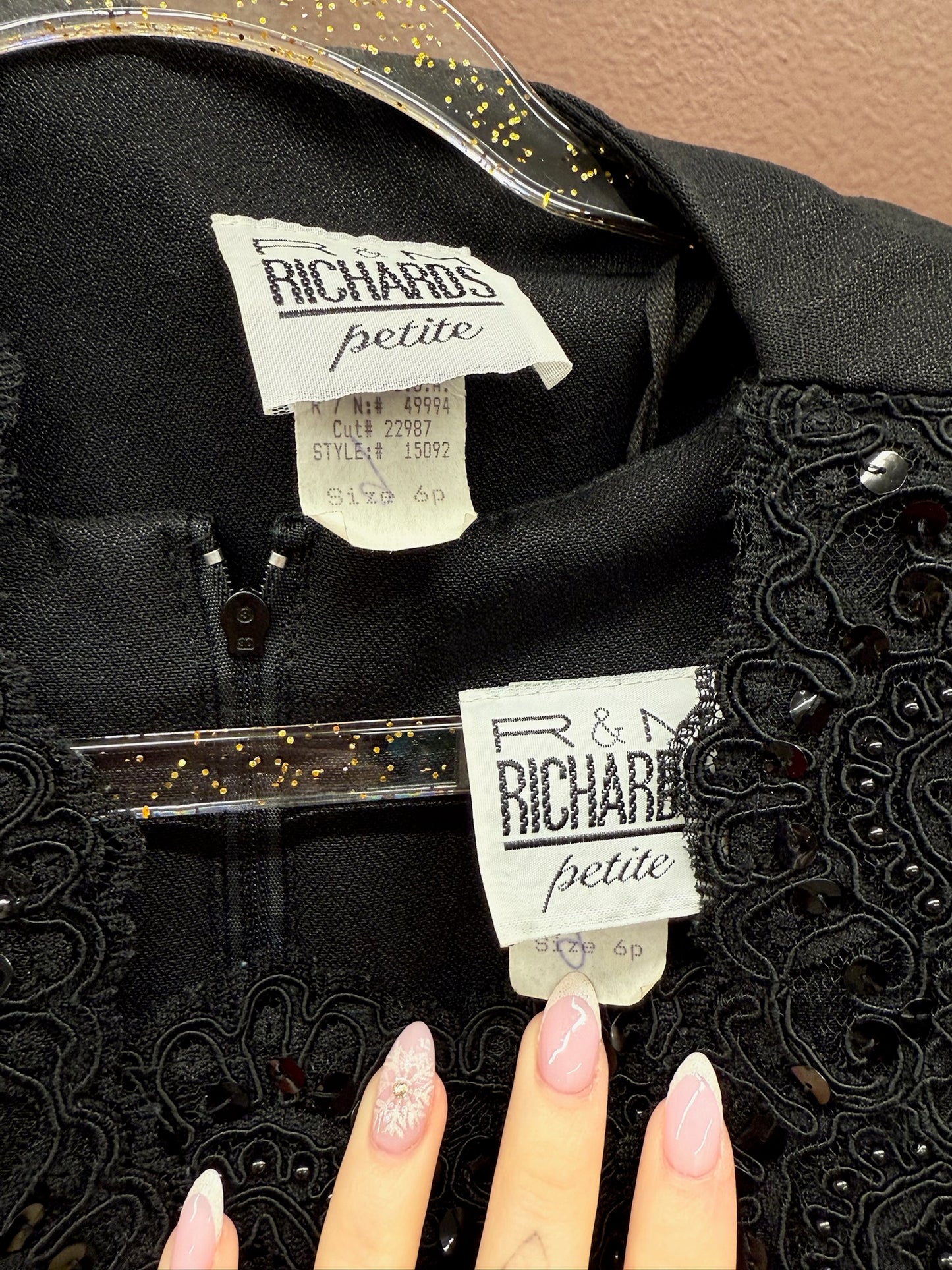 Black Cocktail Dress / Matching Bolero Jacket