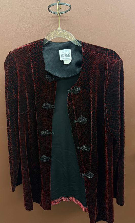 Vintage Velvet Snakeskin Jacket
