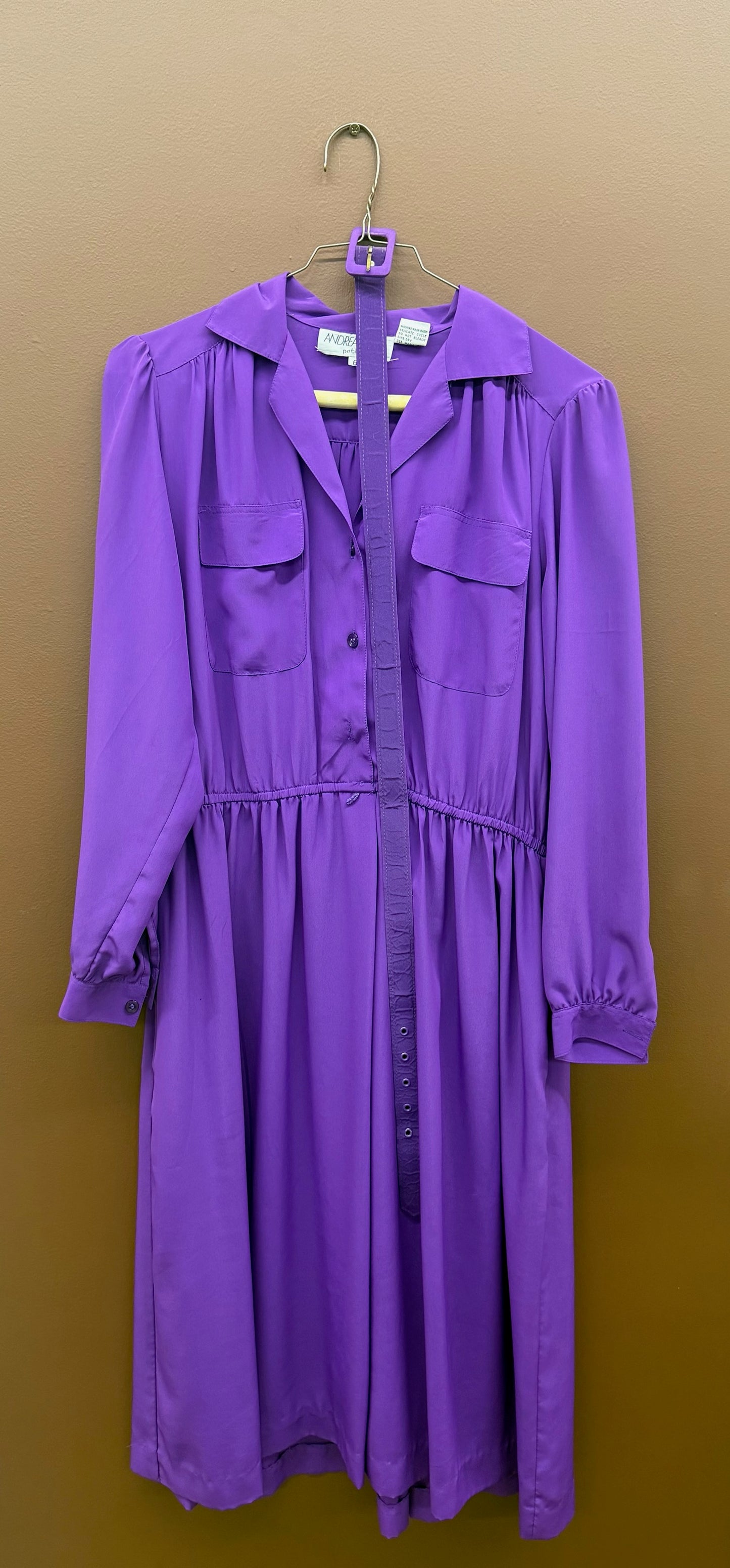 Purple Dress w/ Belt