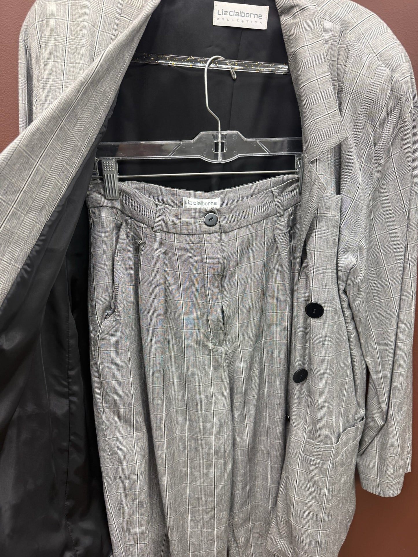 Grey Double Breasted Jacket & Pants Set