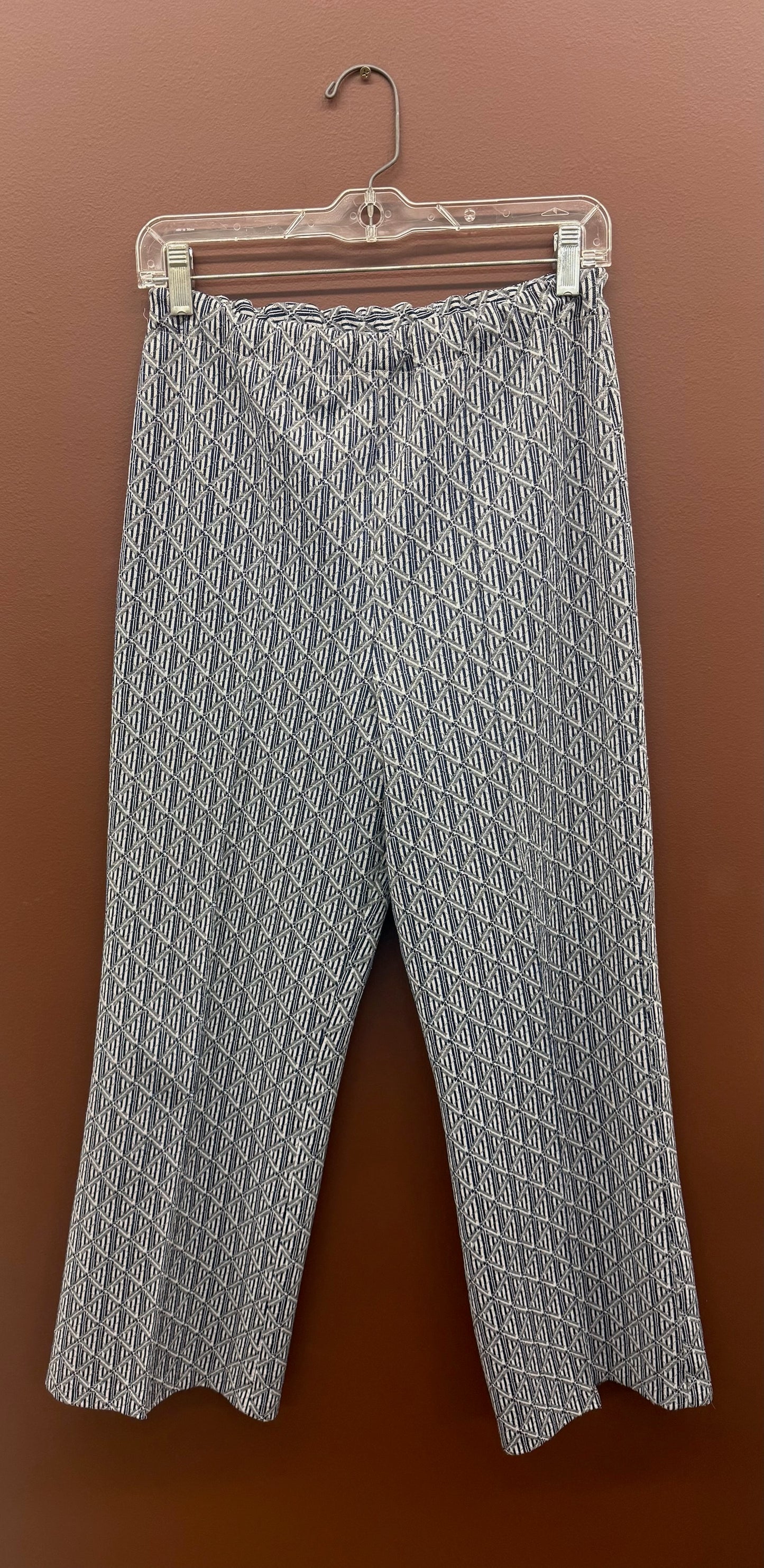 Navy Pattern Pants
