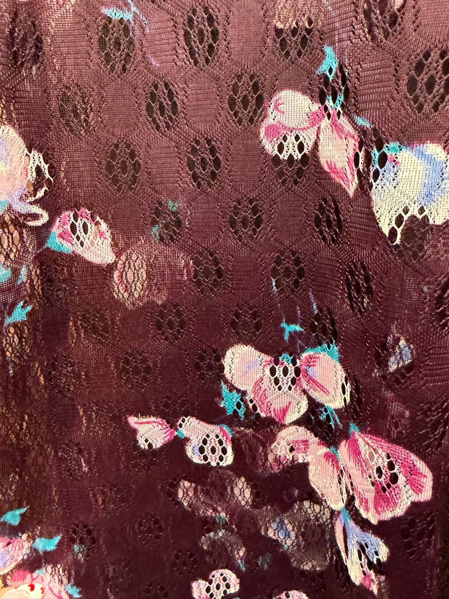 Purple Floral Duster