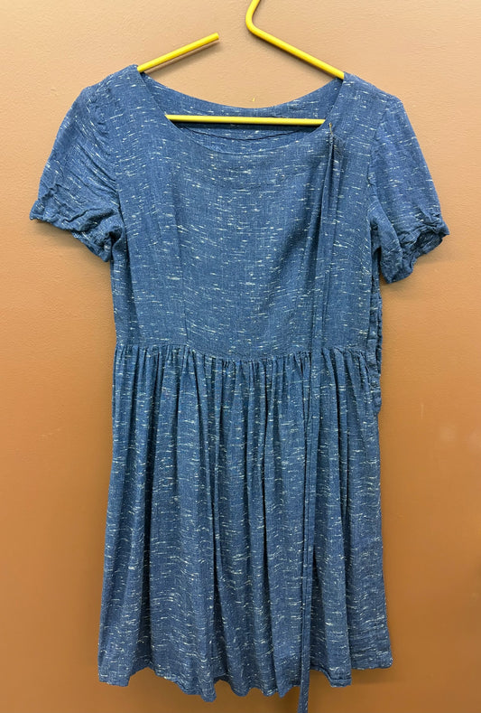 Navy Speckled Dress