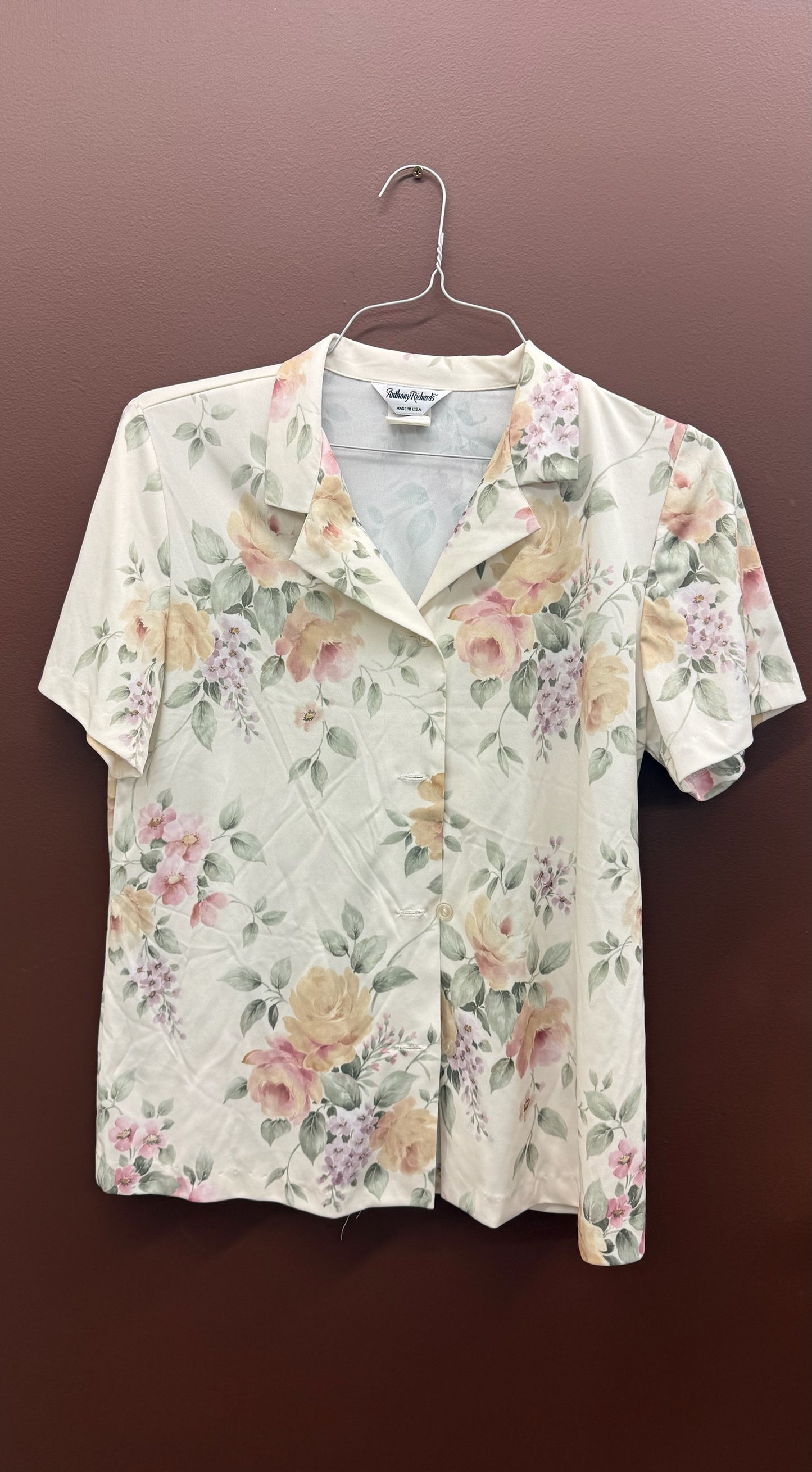90’s Floral Button Up