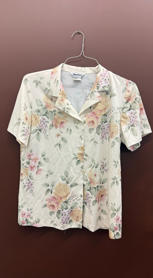 90’s Floral Button Up