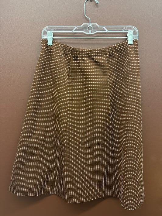 Brown Polka Dot Skirt