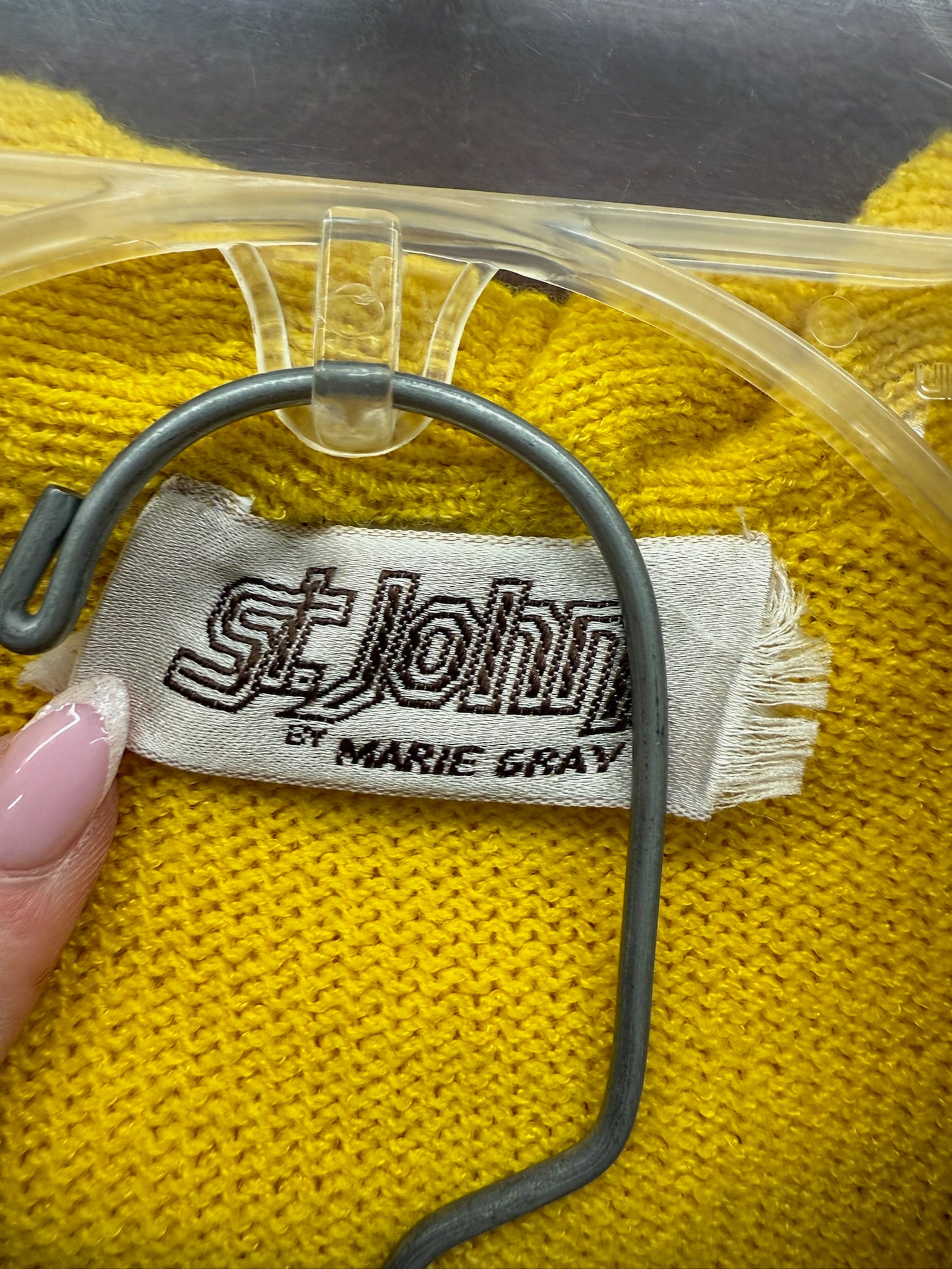 1970’s Canary Knit Vest & Skirt Set