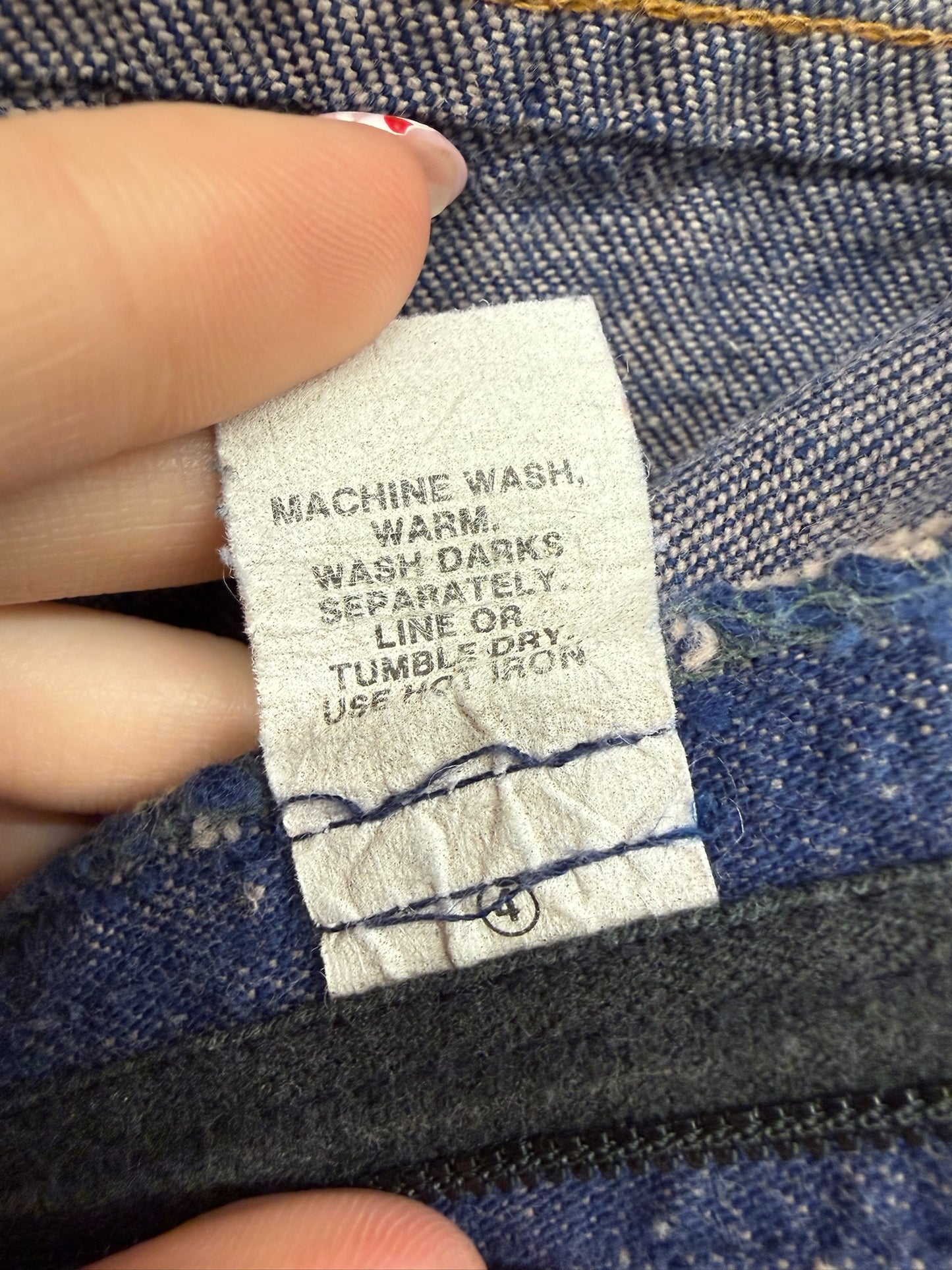 70’s Wide Leg Dark Wash Denim