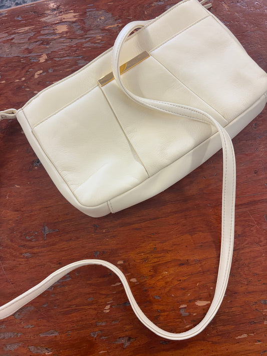 Ivory Leather Crossbody