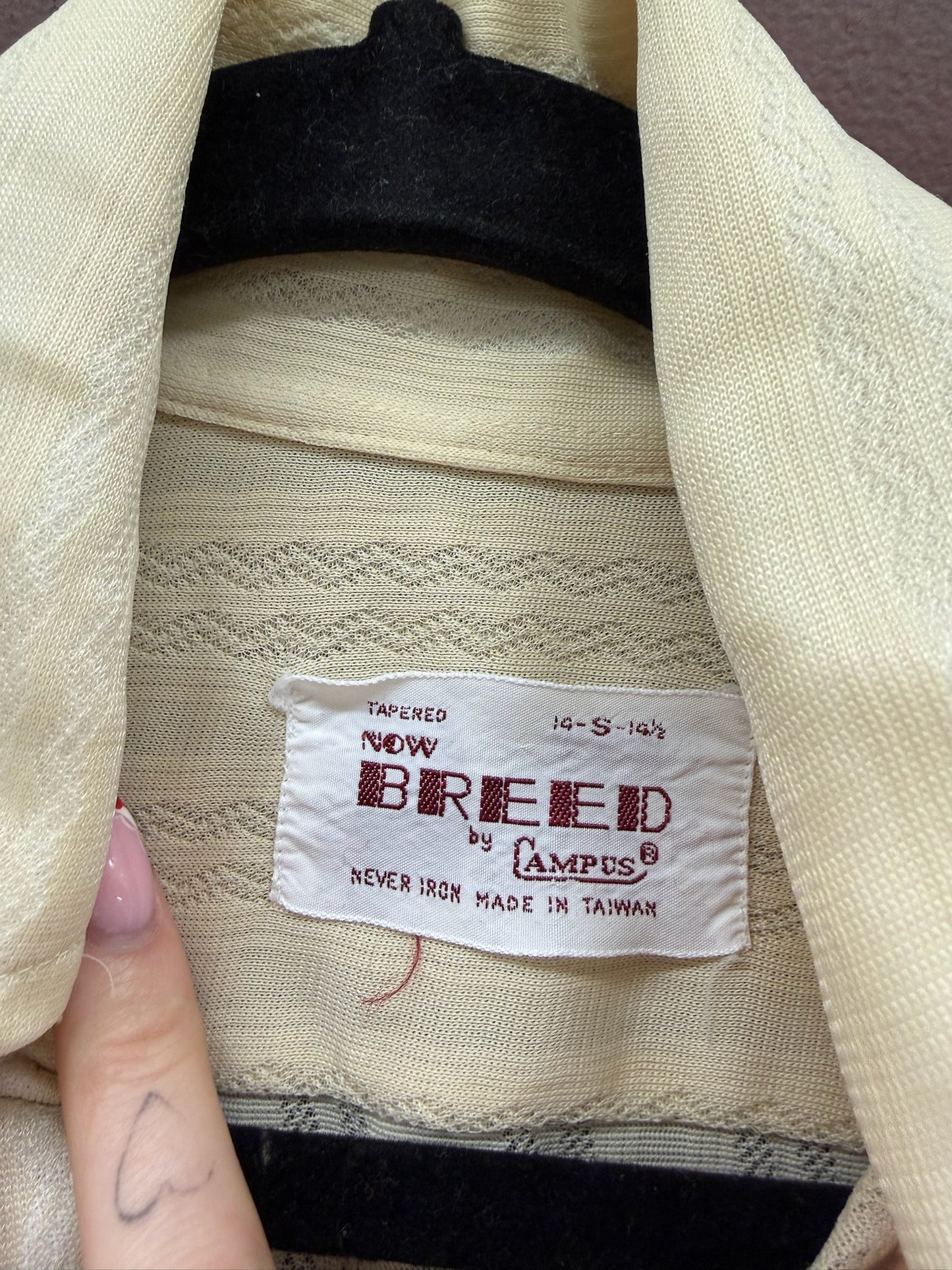 Cream 70’s Button Up Shirt