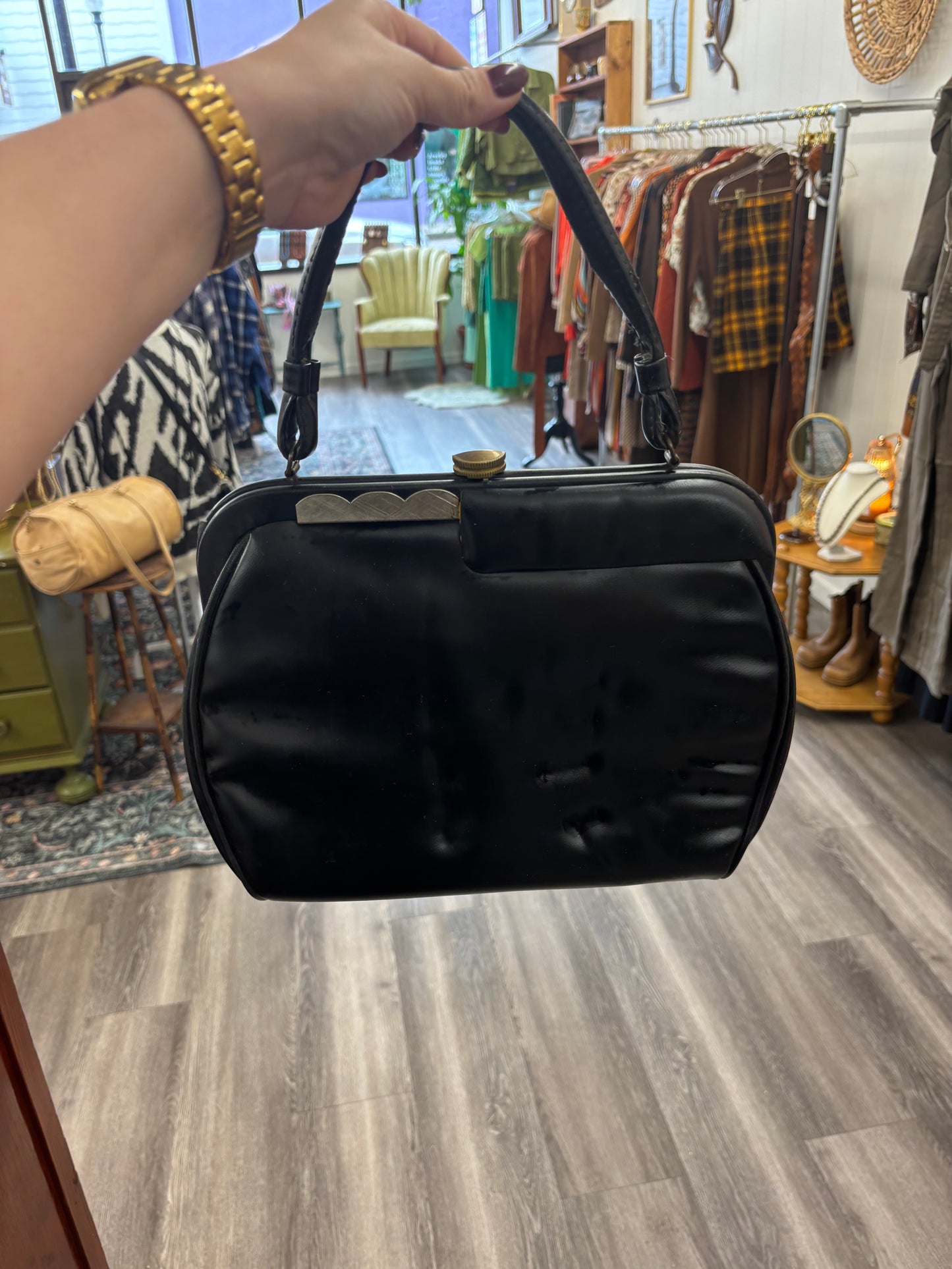 Italian Leather Vintage Handbag