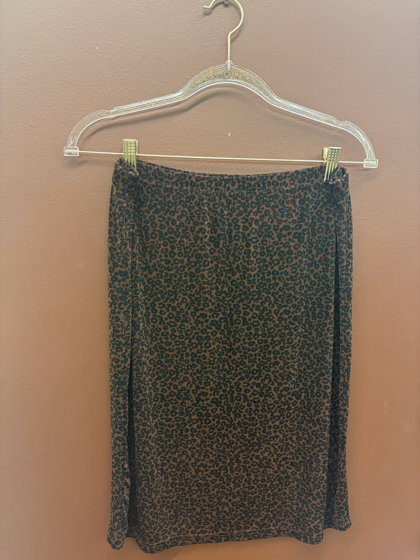 90’s Leopard Midi Skirt