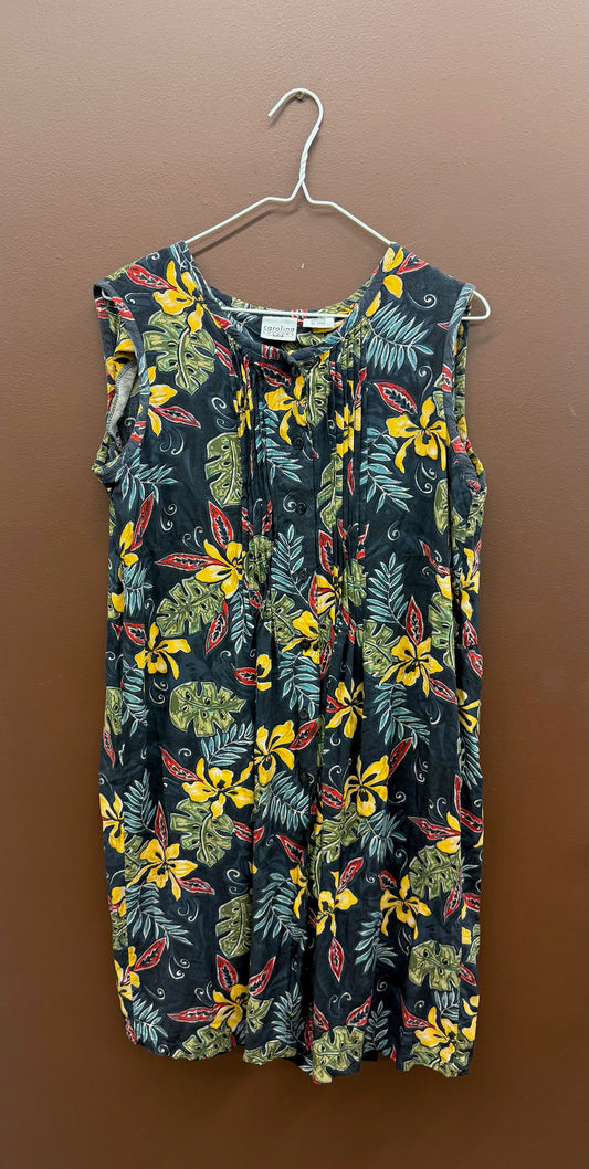 Y2K Tropical Shift Dress