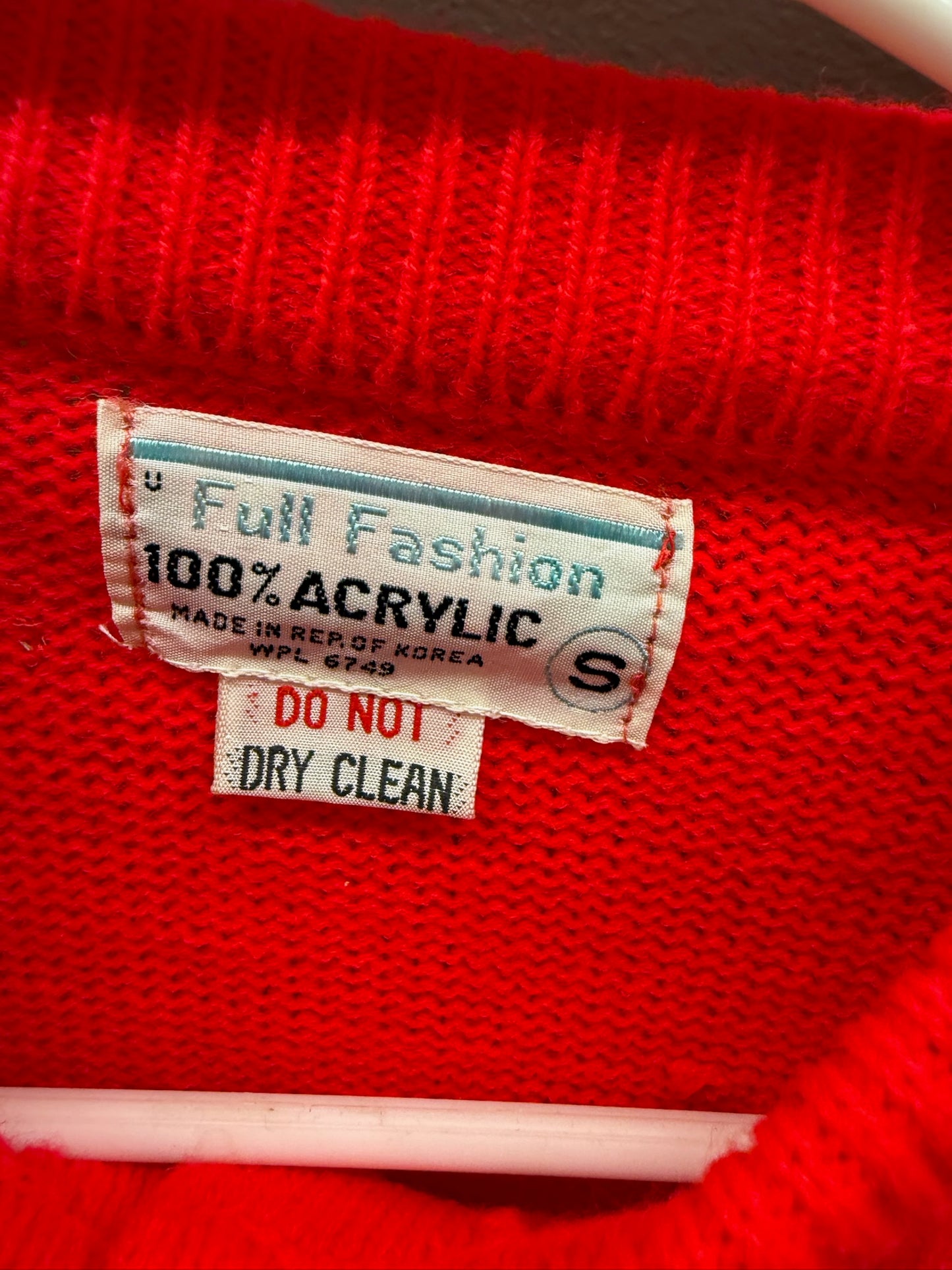 NWT 1970s Acrylic Button Front Sweater