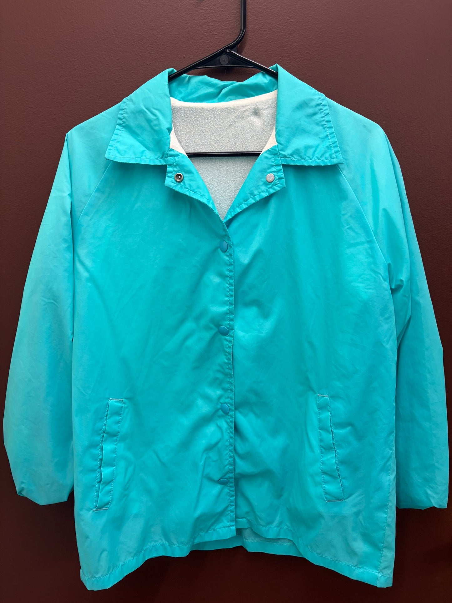 Turquoise Rain Coat