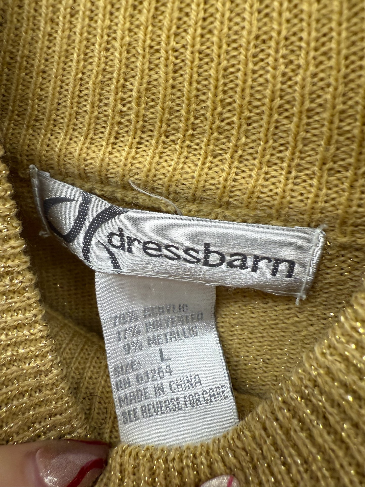 Metallic Gold Sweater