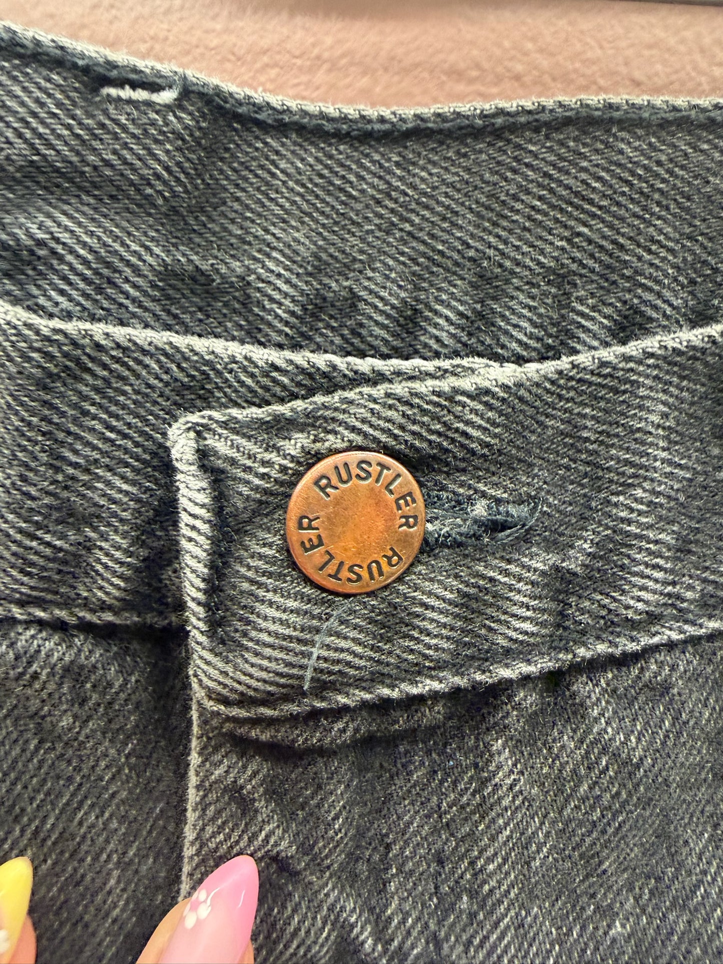 Vintage Black Rustler Denim