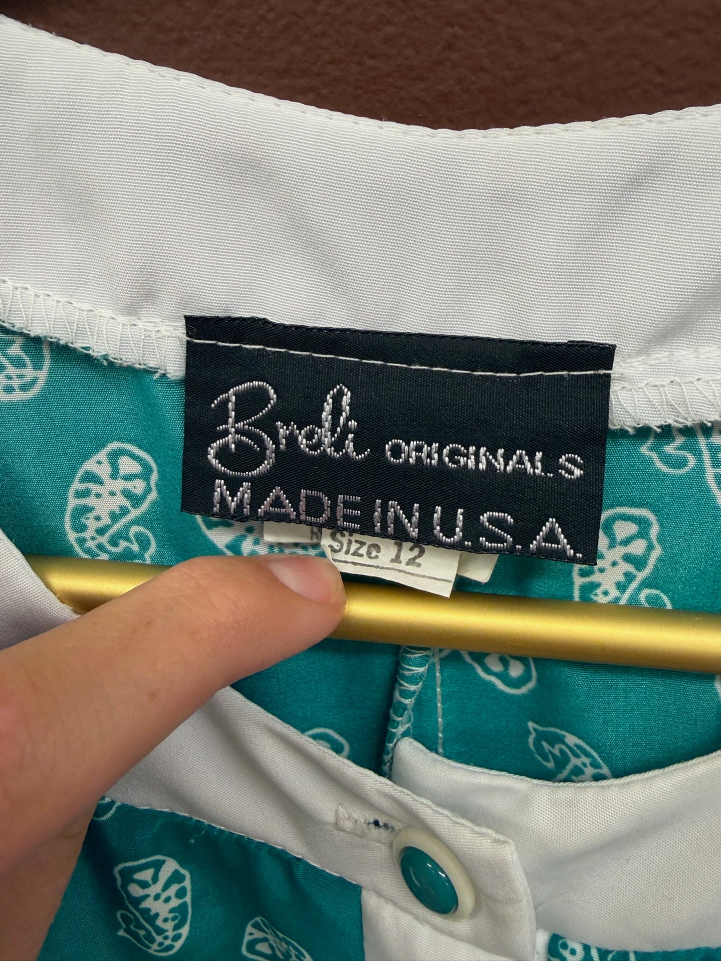 Paisley Teal Dress