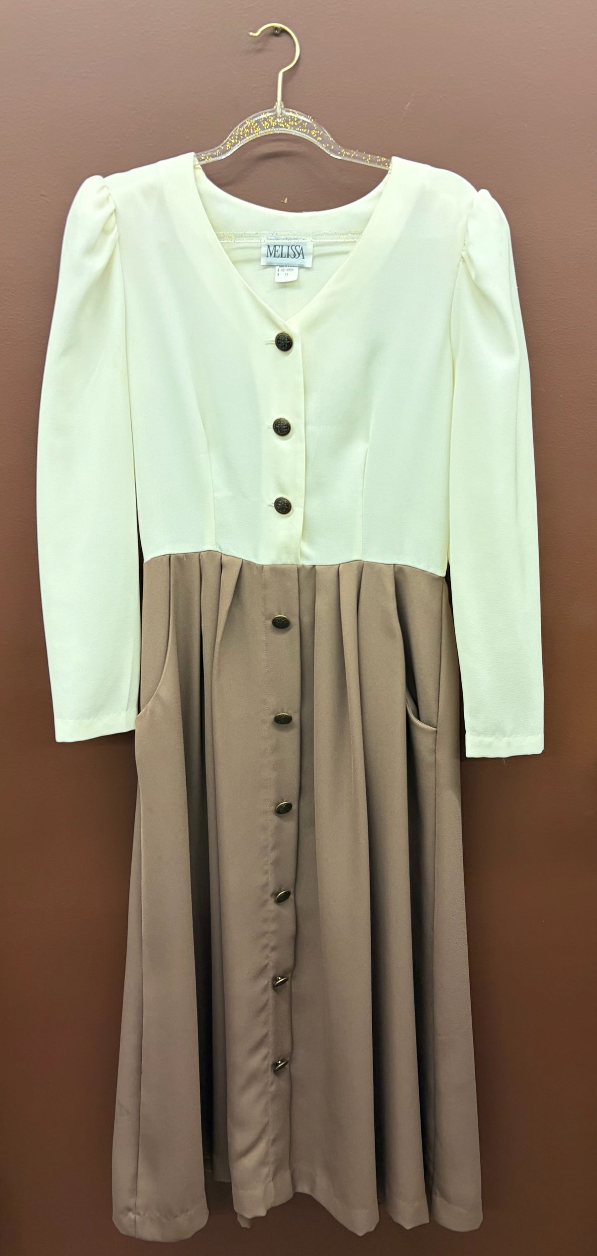90s 2 Tone Fall Dress
