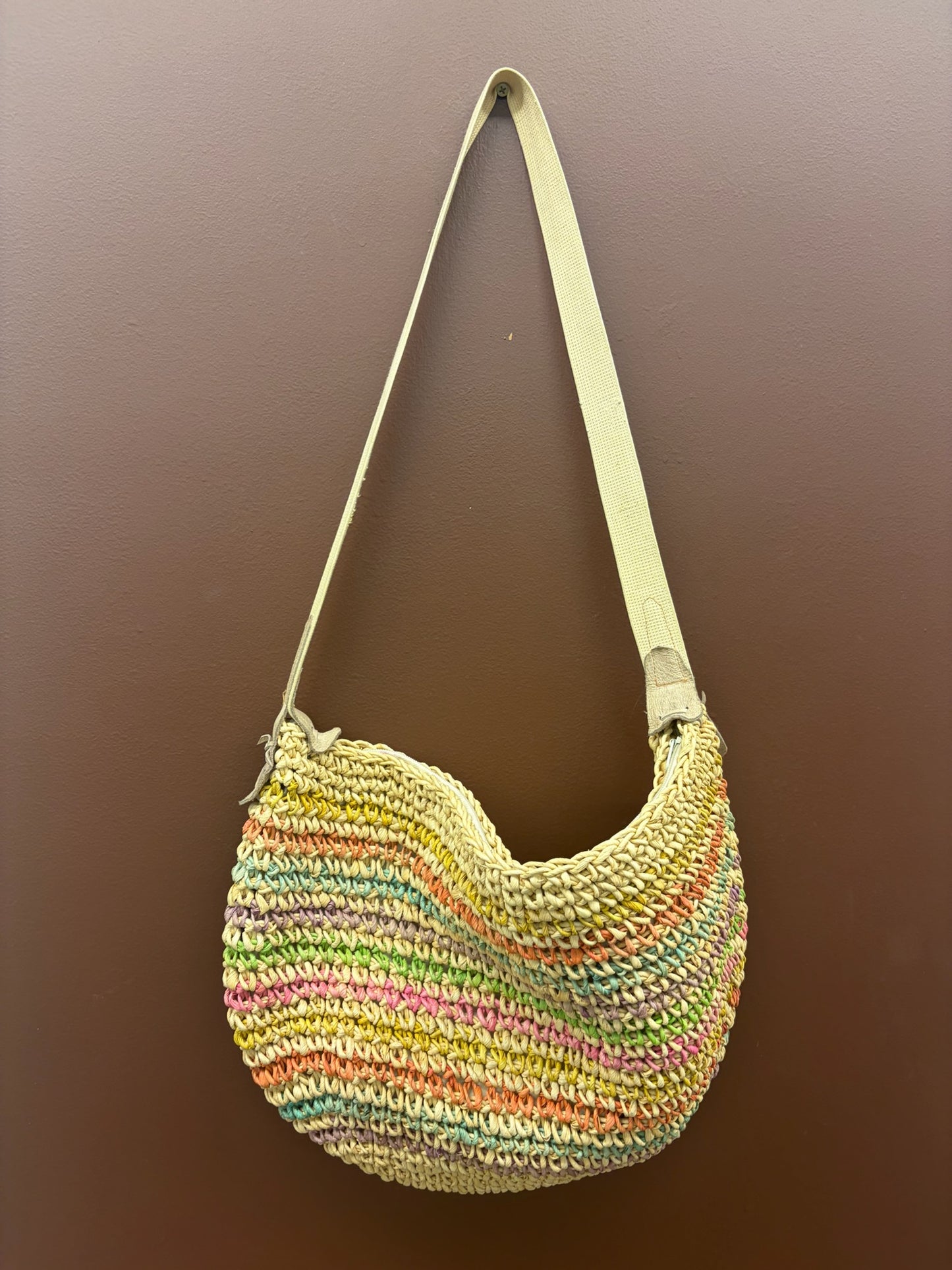 Rainbow Straw Bag
