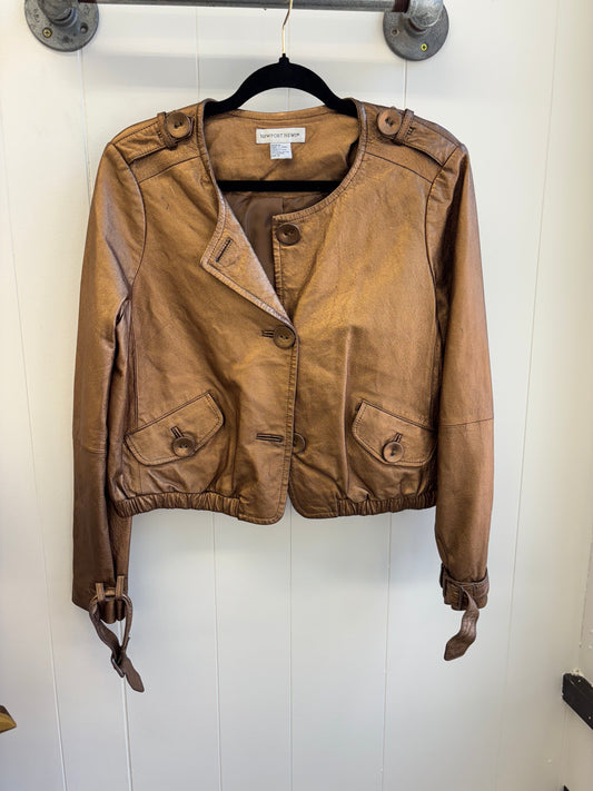 Copper Leather Jacket