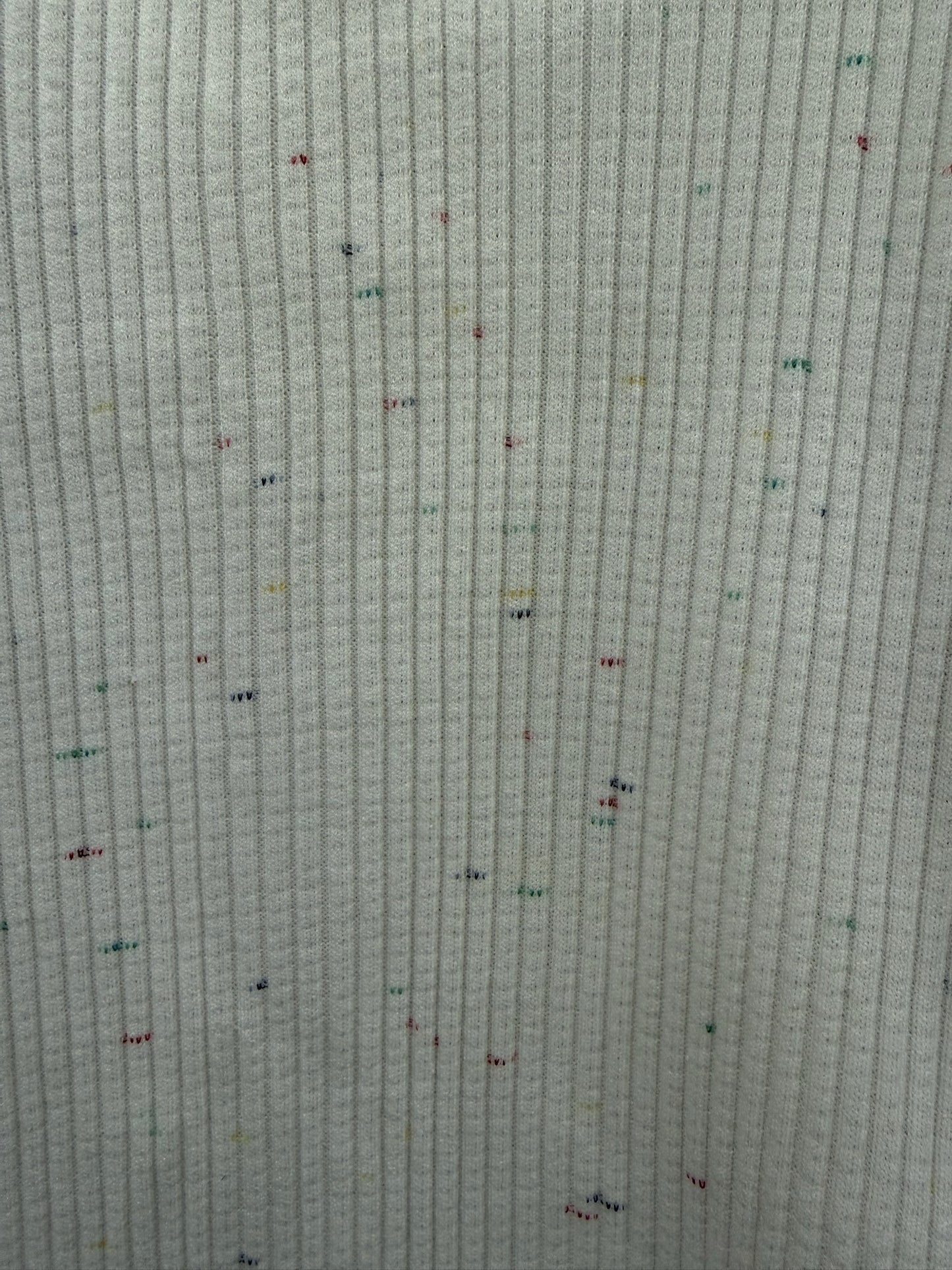 Color Flecked White Top