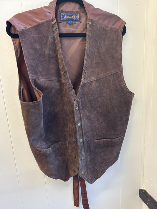 Brown Leather Vest