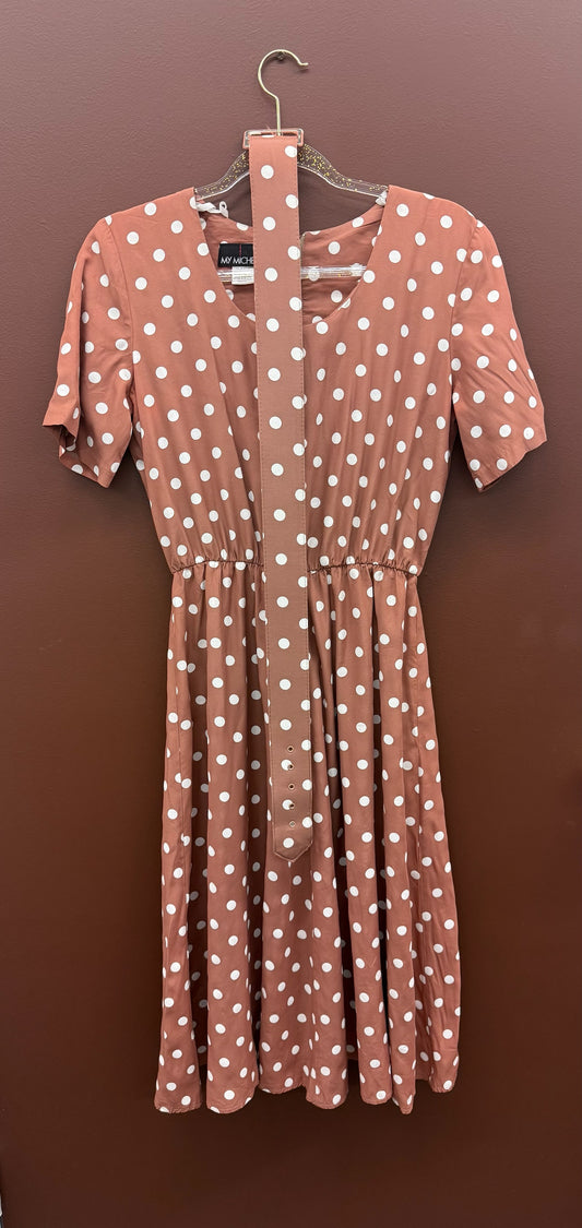 Brown Polka Dot Dress