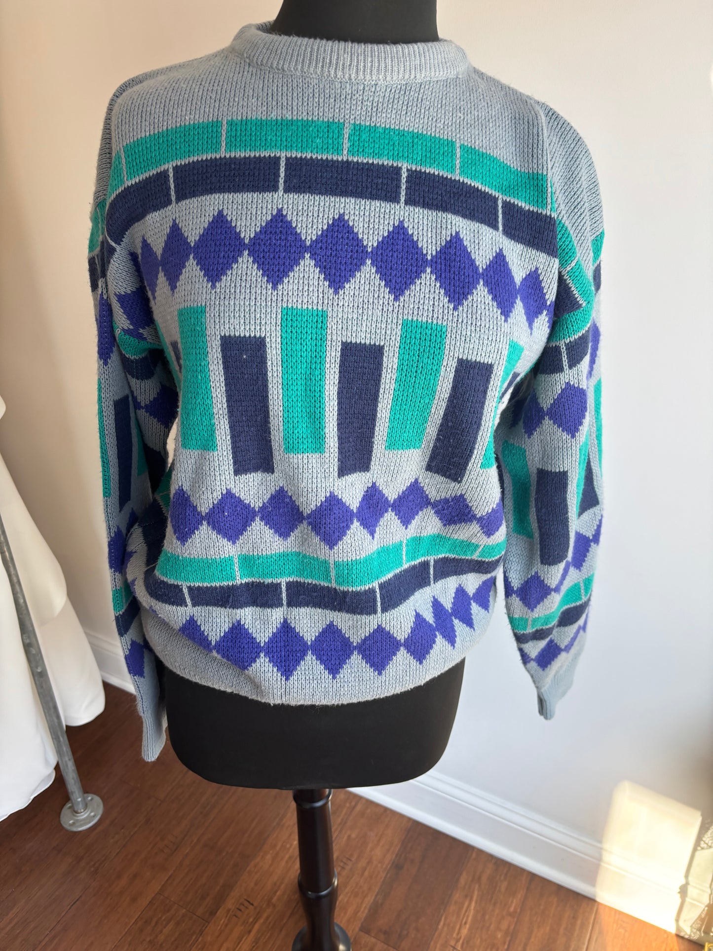 80’s Color-block Sweater